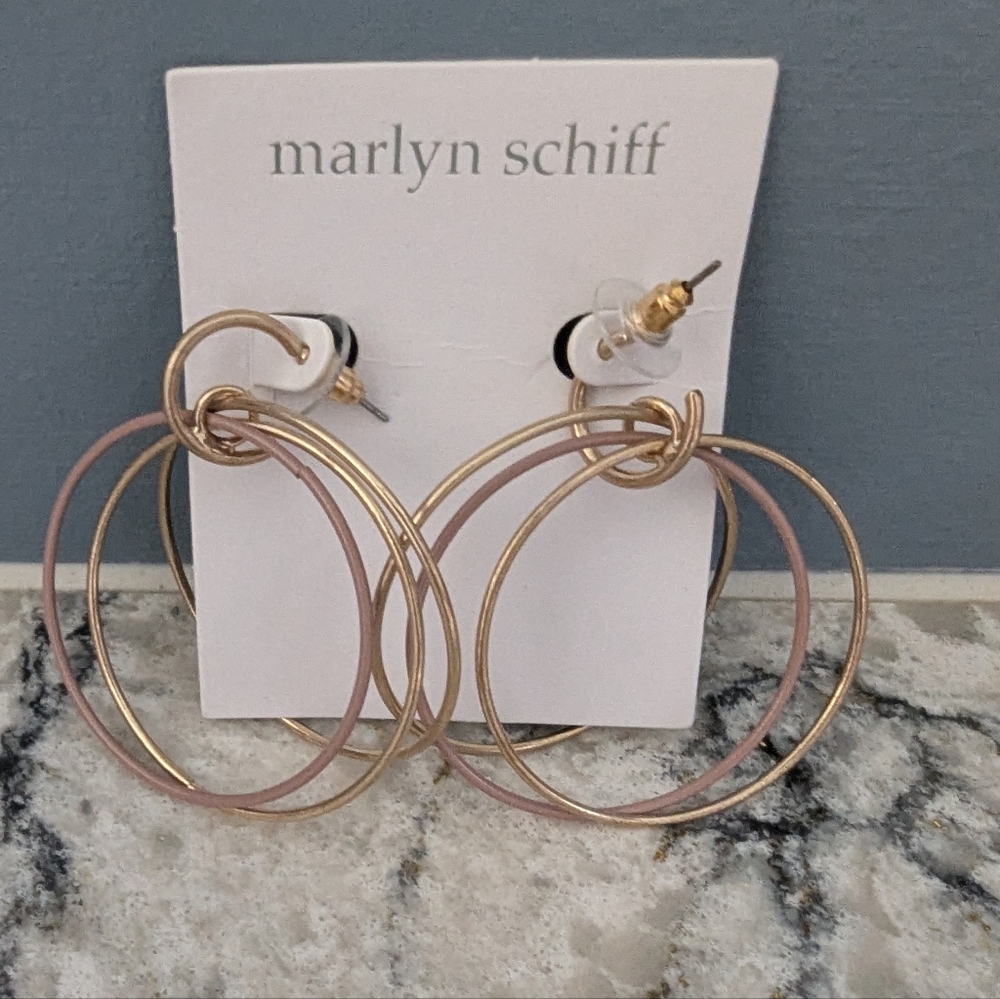Marlyn Schiff Multi Hoop Earrings NWOT